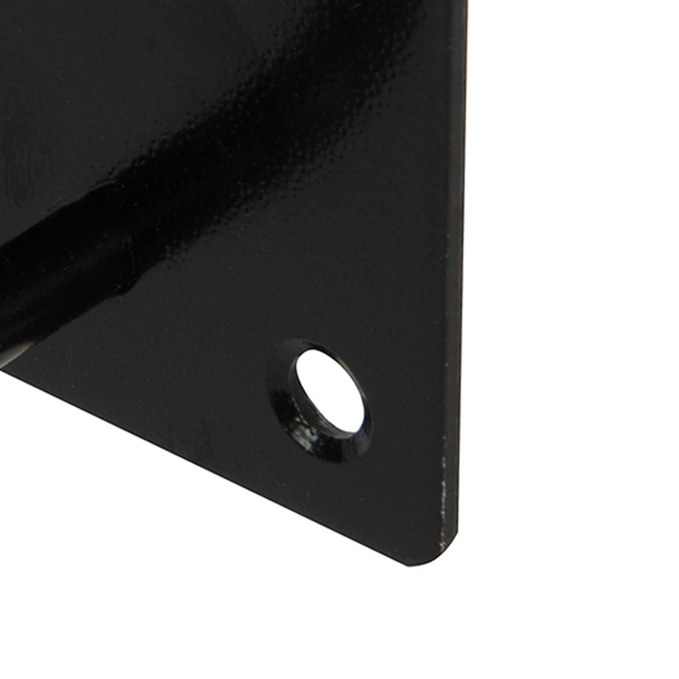 Chain Plate - Staple 50mm X 50mm Black Corrosion Resistant Weatherproof