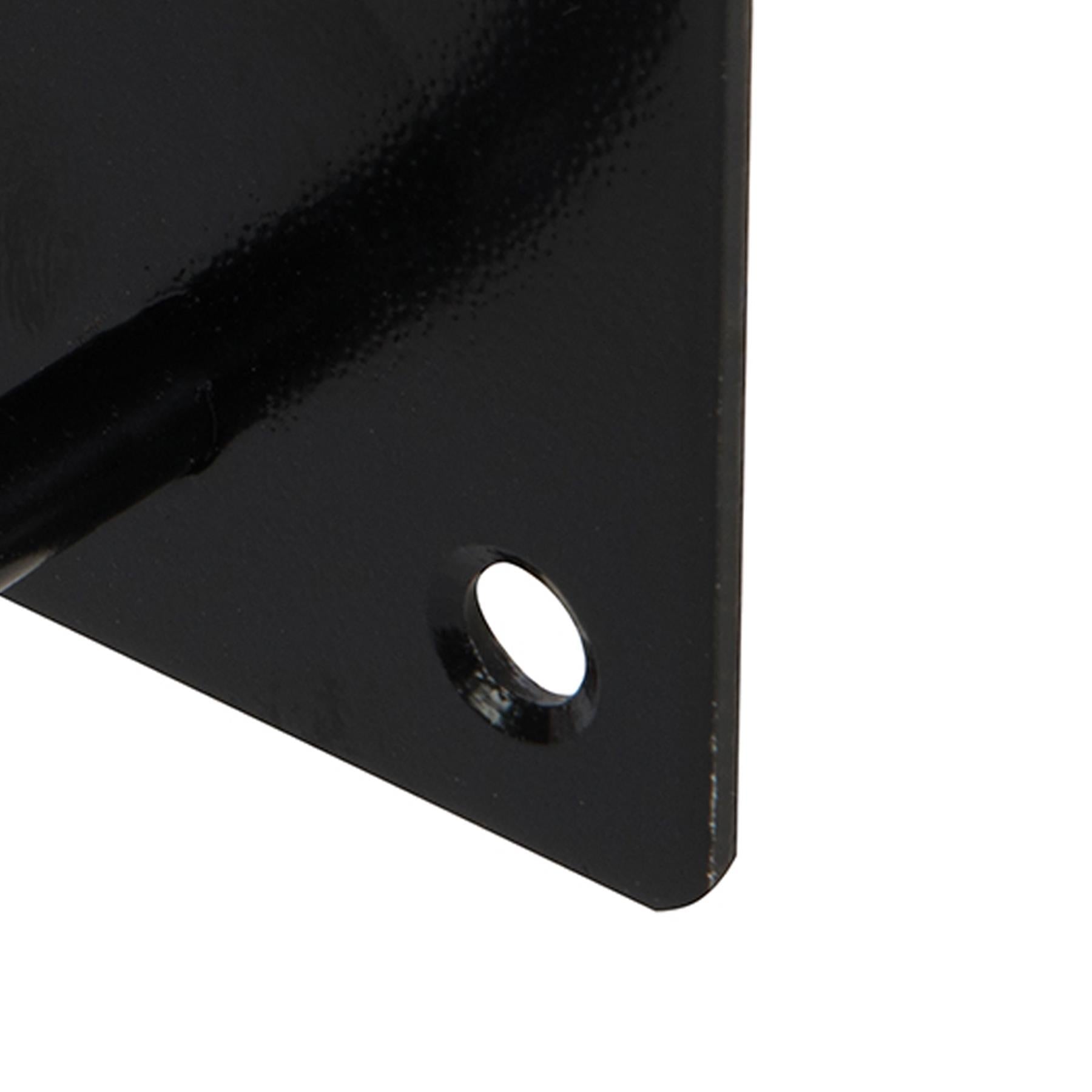 Chain Plate - Staple 50mm X 50mm Black Corrosion Resistant Weatherproof