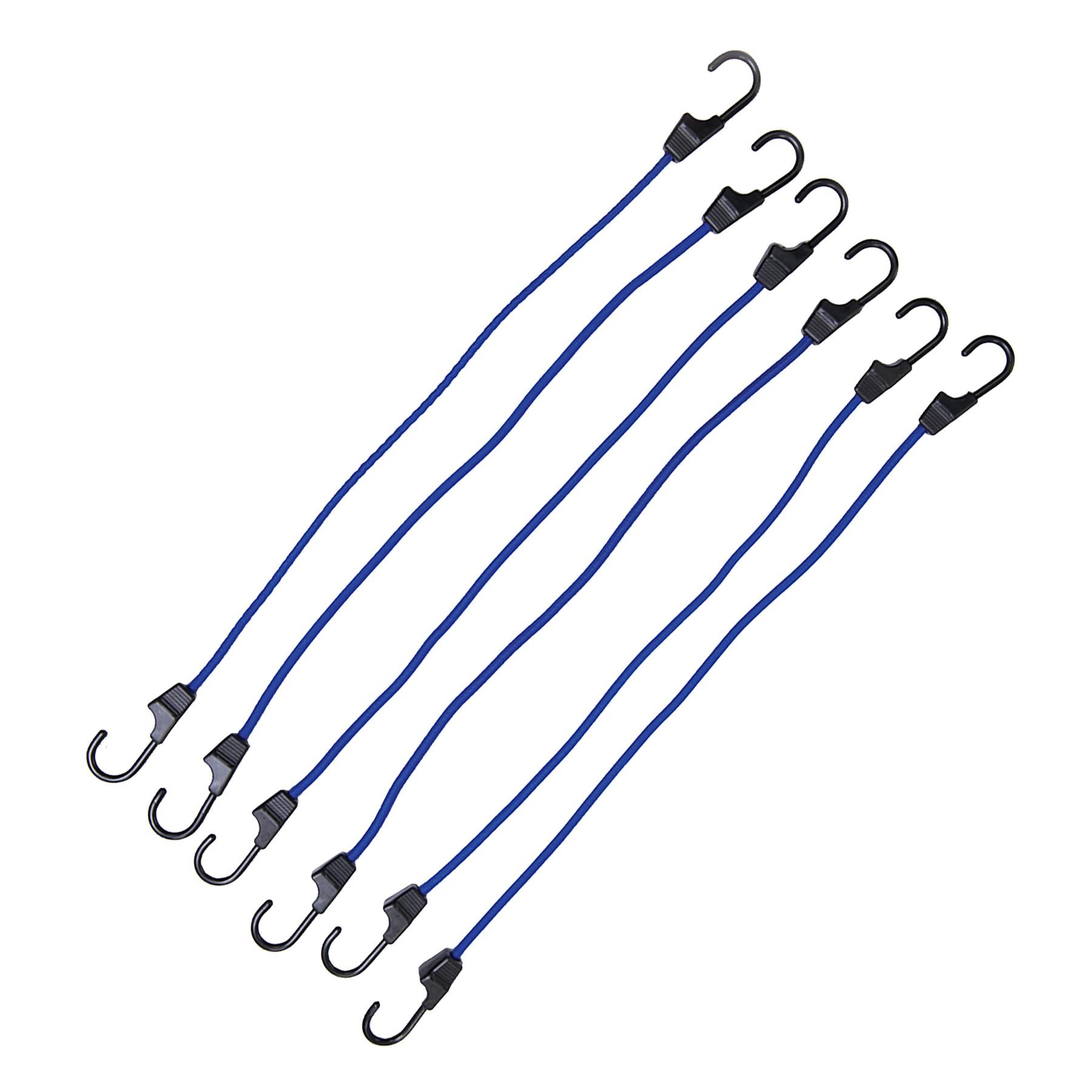 Bungee Cords 600mm Strong 6Pk Secure Luguage Load In Car Vans Bicycle Racks