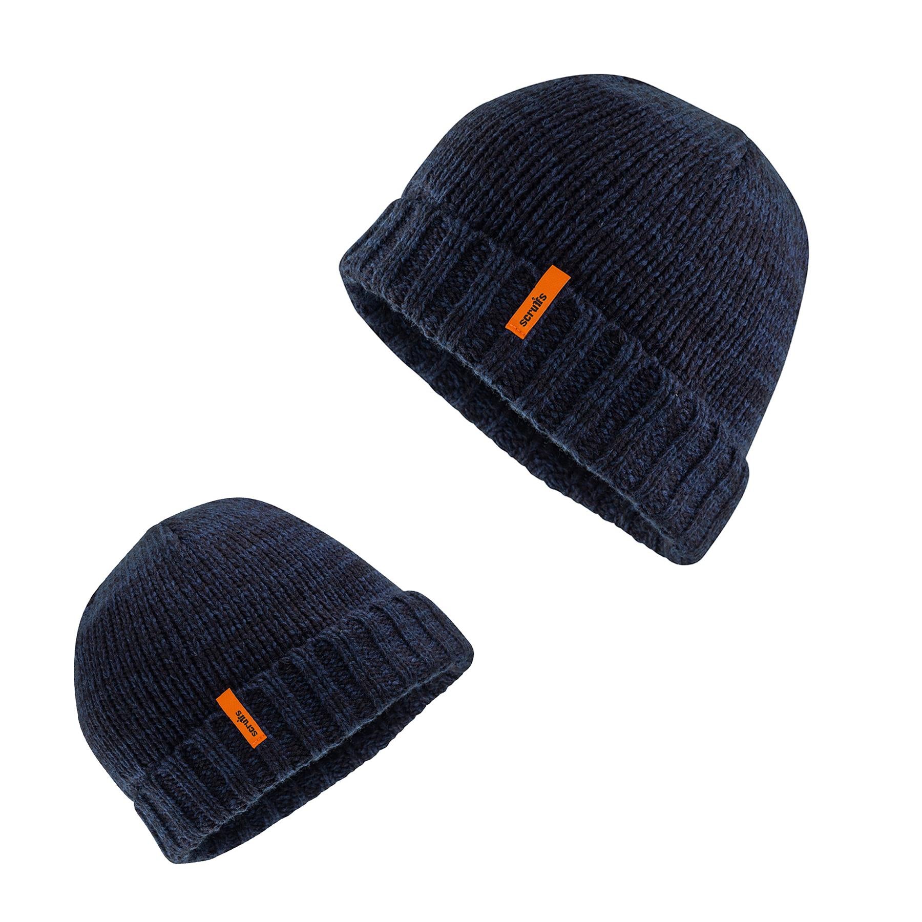 Scruffs Trade Beanie Navy/Black Extra Warmth Stretch fit for comfort