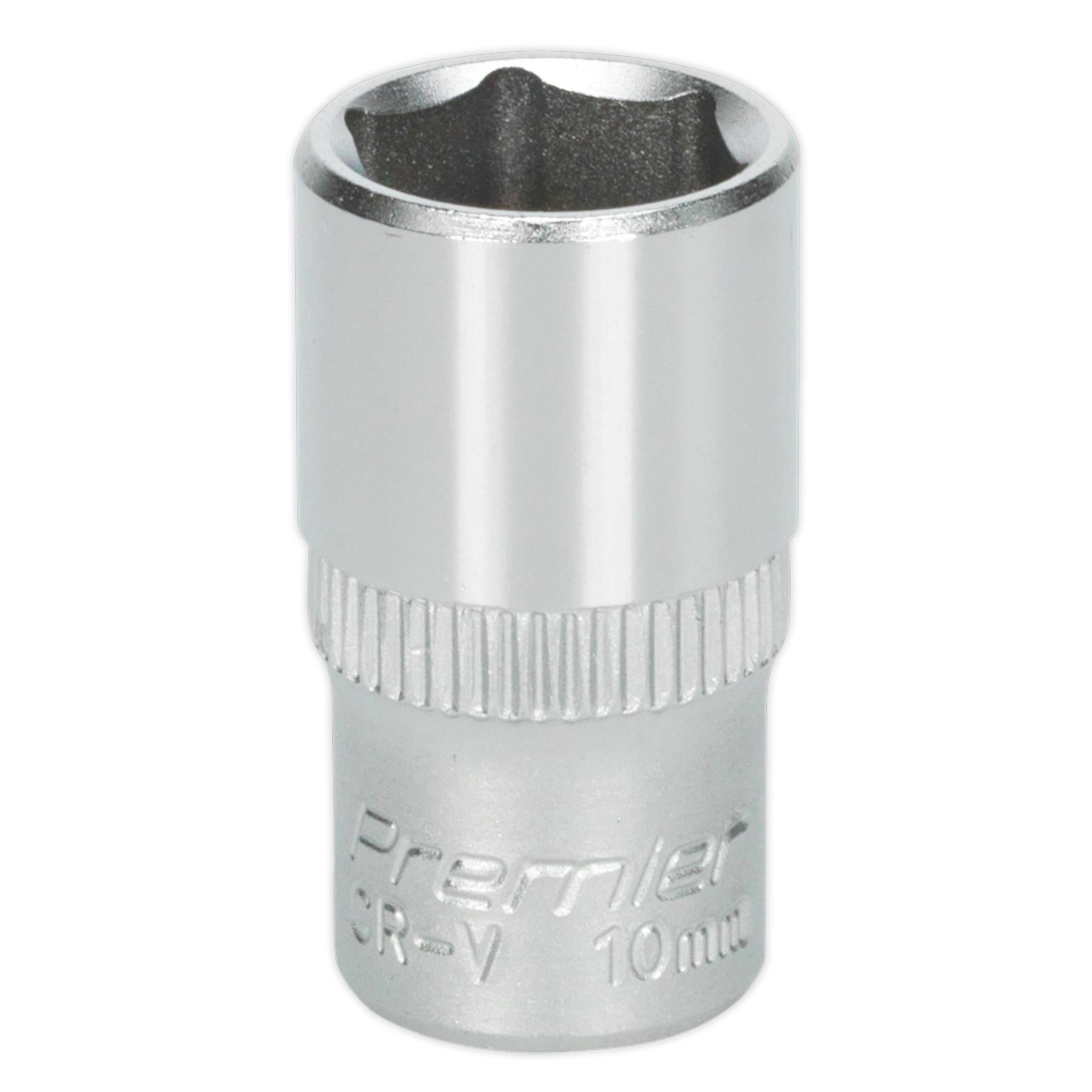 Sealey WallDrive Socket 10mm 1/4"Sq Drive - S1410