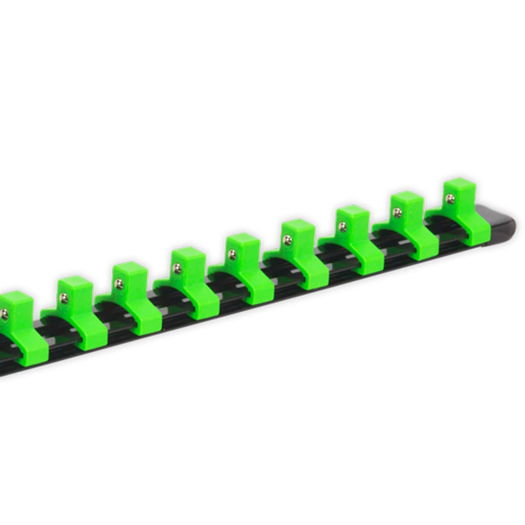 Sealey Socket Retaining Rail with 16 Clips 3/8"Sq Drive