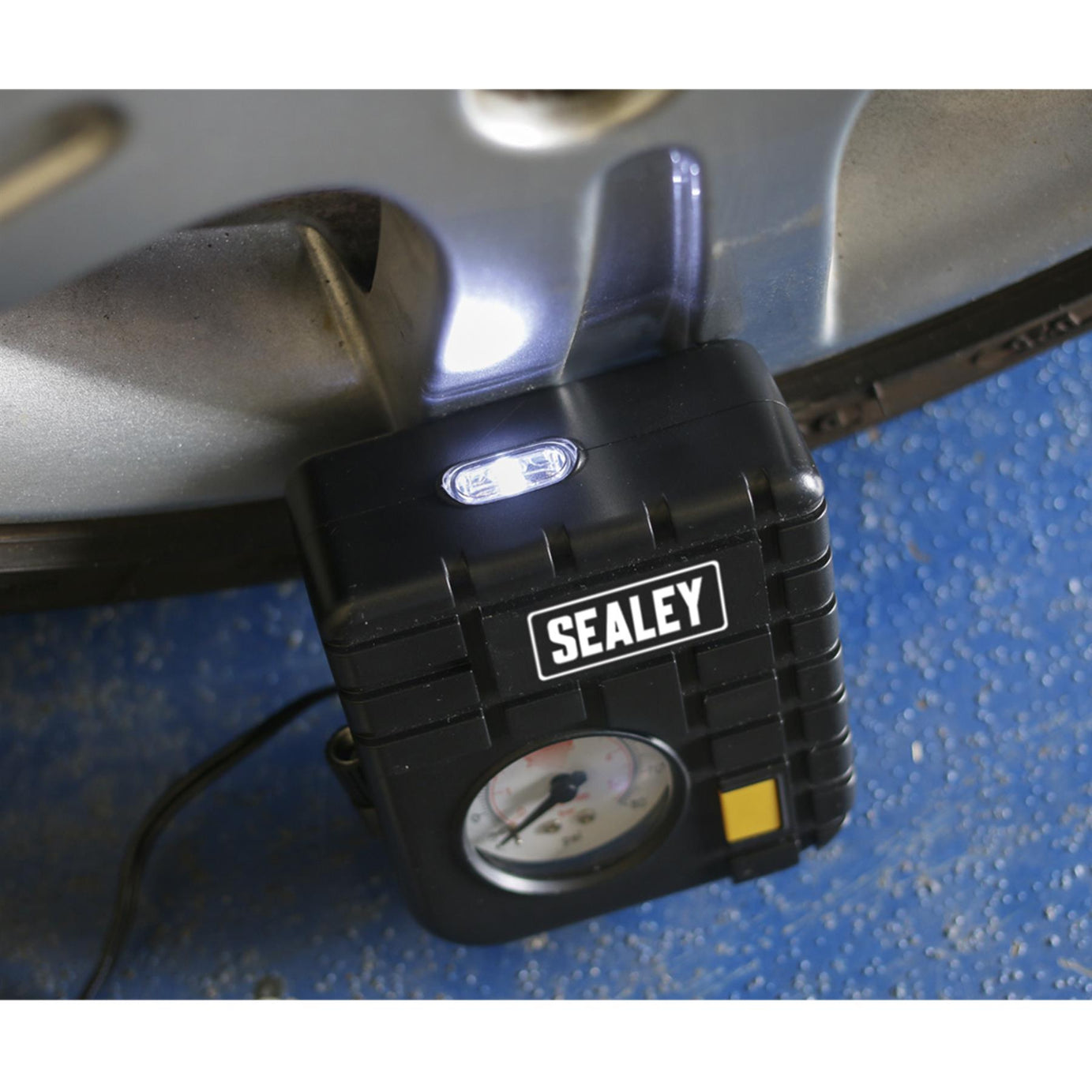 Sealey Micro Air Compressor with Work Light 12V