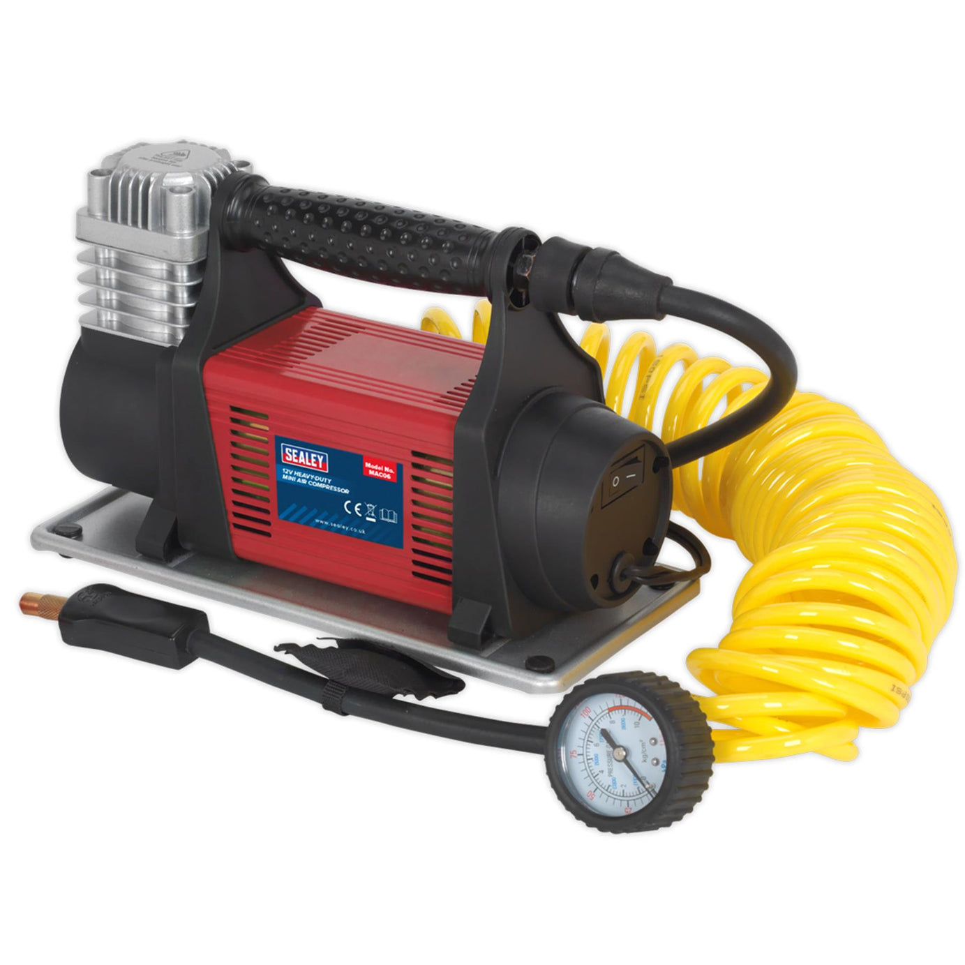 Sealey Tyre Inflator/Mini Air Compressor 12V Heavy-Duty