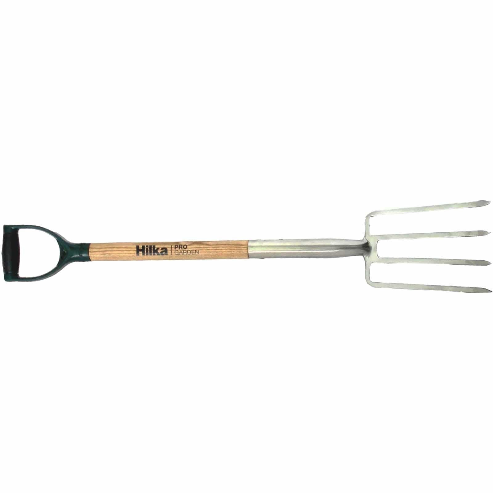Stainless Steel Ergonomic Soft Grip Handle And Hardwood Shaft Border Fork