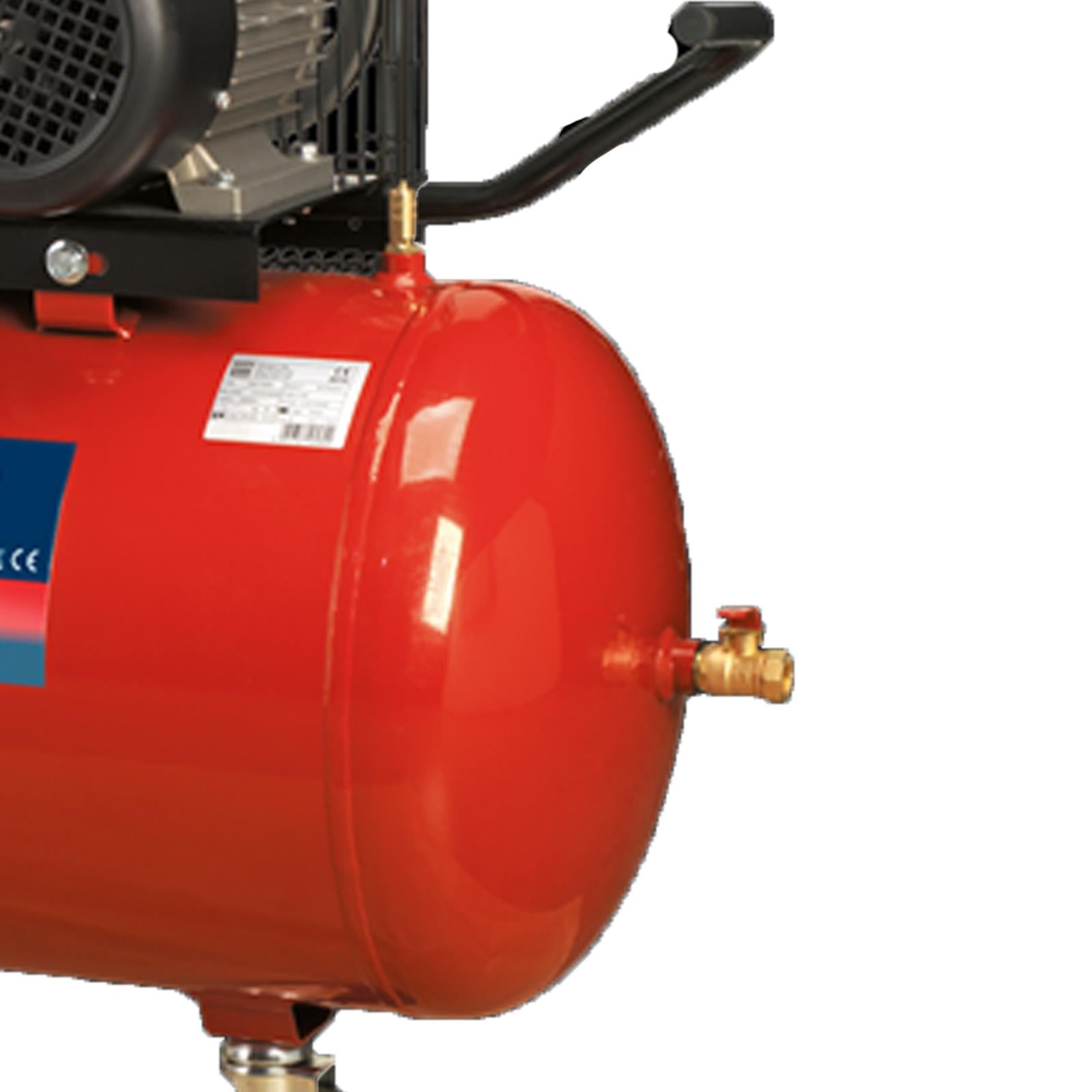 Sealey Compressor 100L Belt Drive 3HP With Cast Cylinders & Wheels