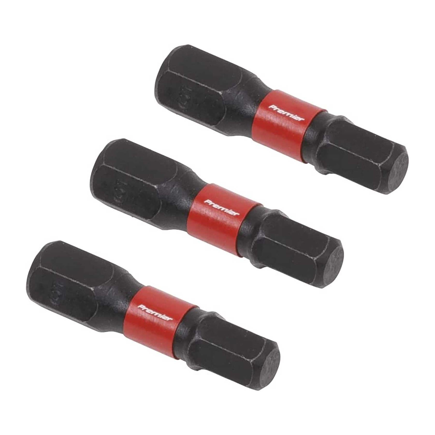 Hex 5mm Impact Power Tool Bits 25mm - 3pc