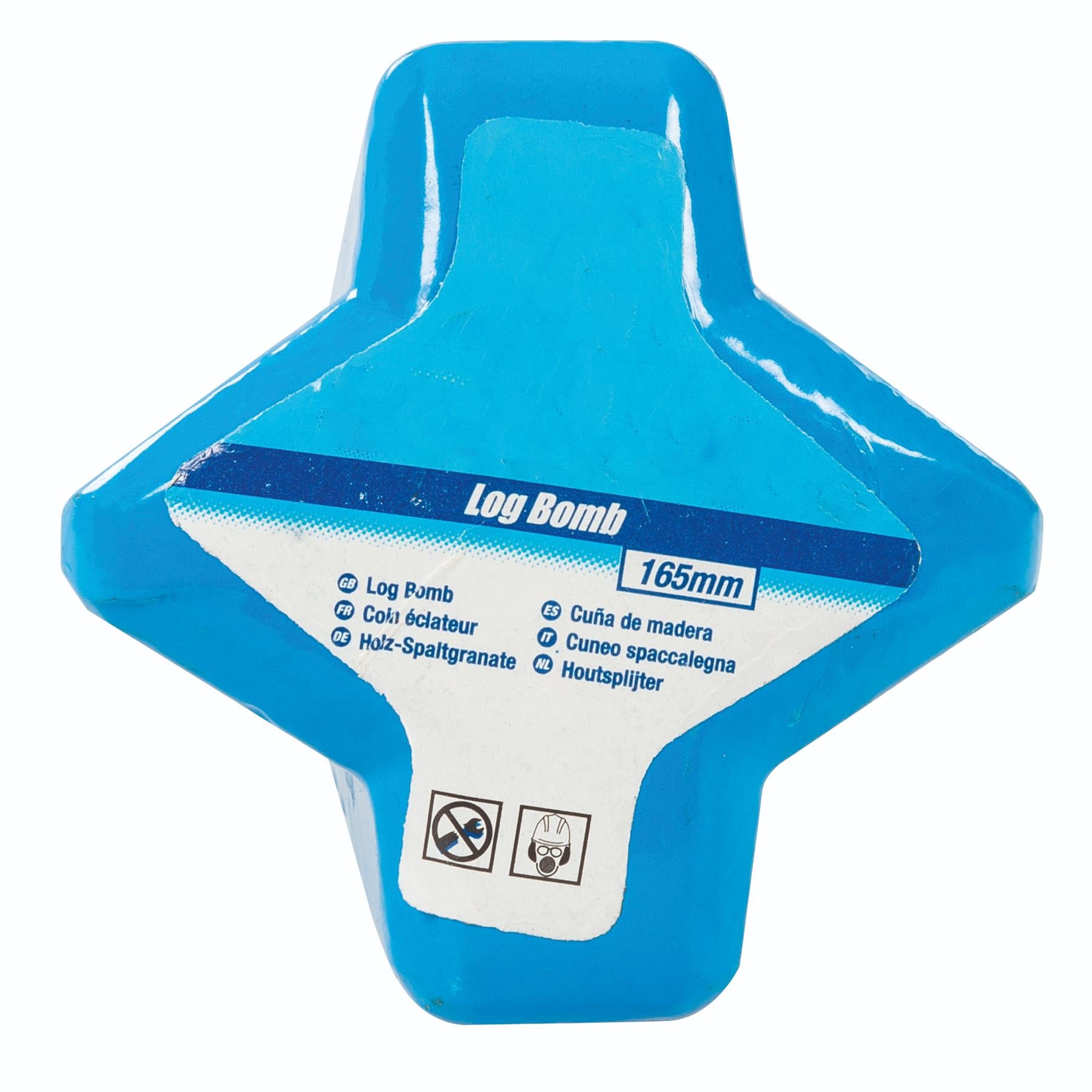 Log Bomb - 165mm Wood Splitting Splitter Hammer Wedge Timber Axe Diamond Shaped