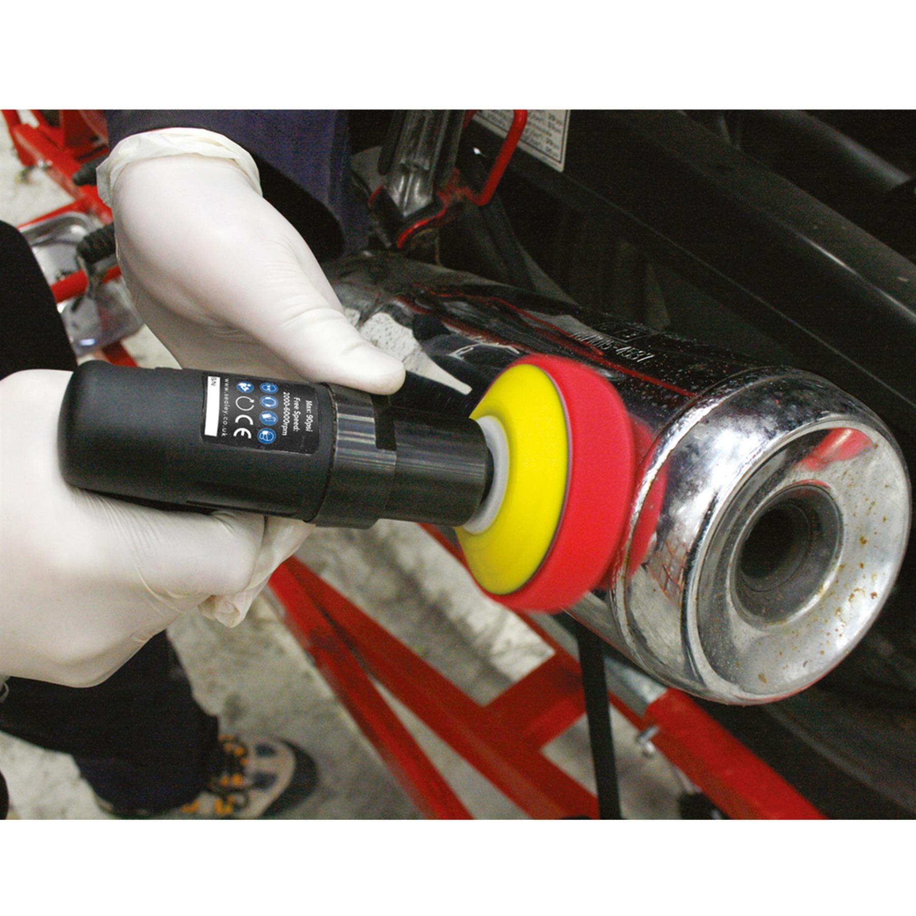 Sealey Air Polisher  75mm Mini Composite Premier Smooth & Powerful Operation