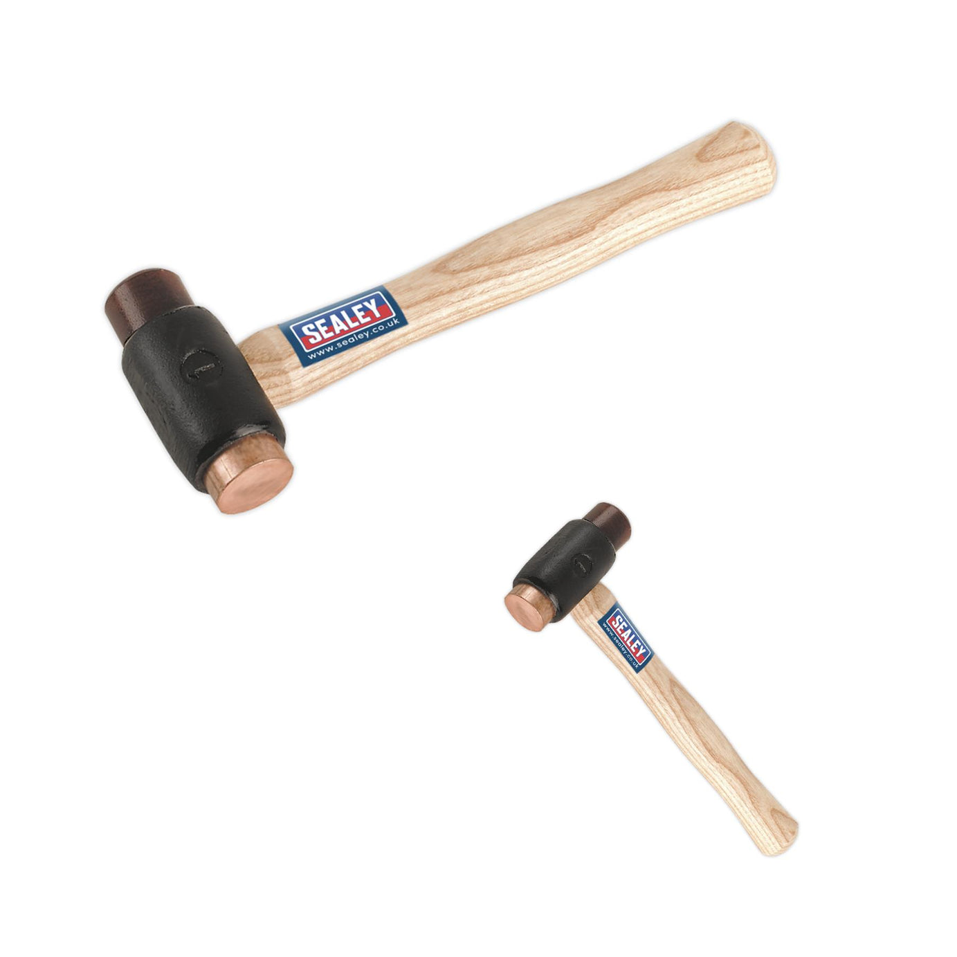 Sealey Copper/Rawhide Faced Hammer 1.5lb Hickory Shaft