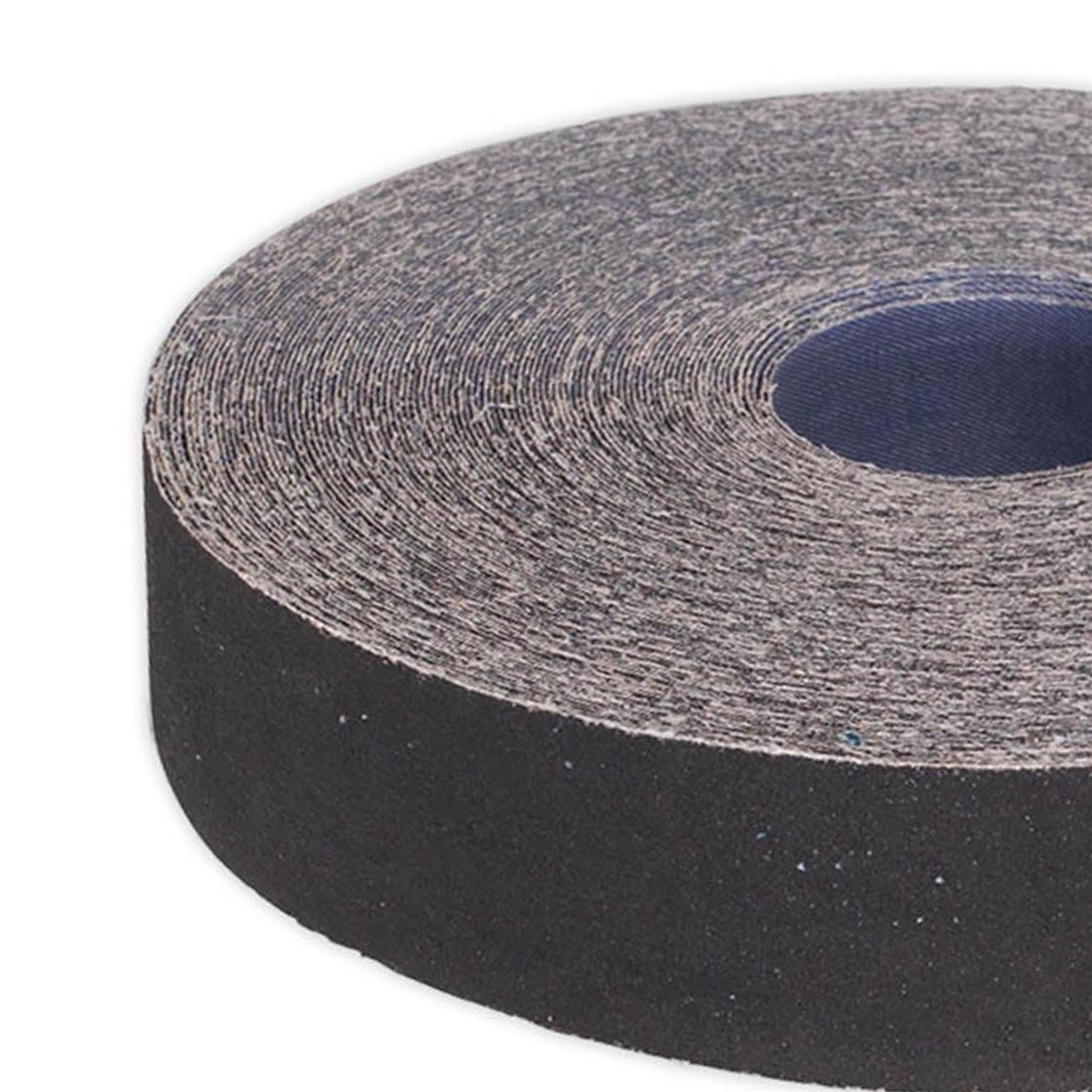 Sealey Emery Roll Blue Twill 25mm x 50m 60Grit