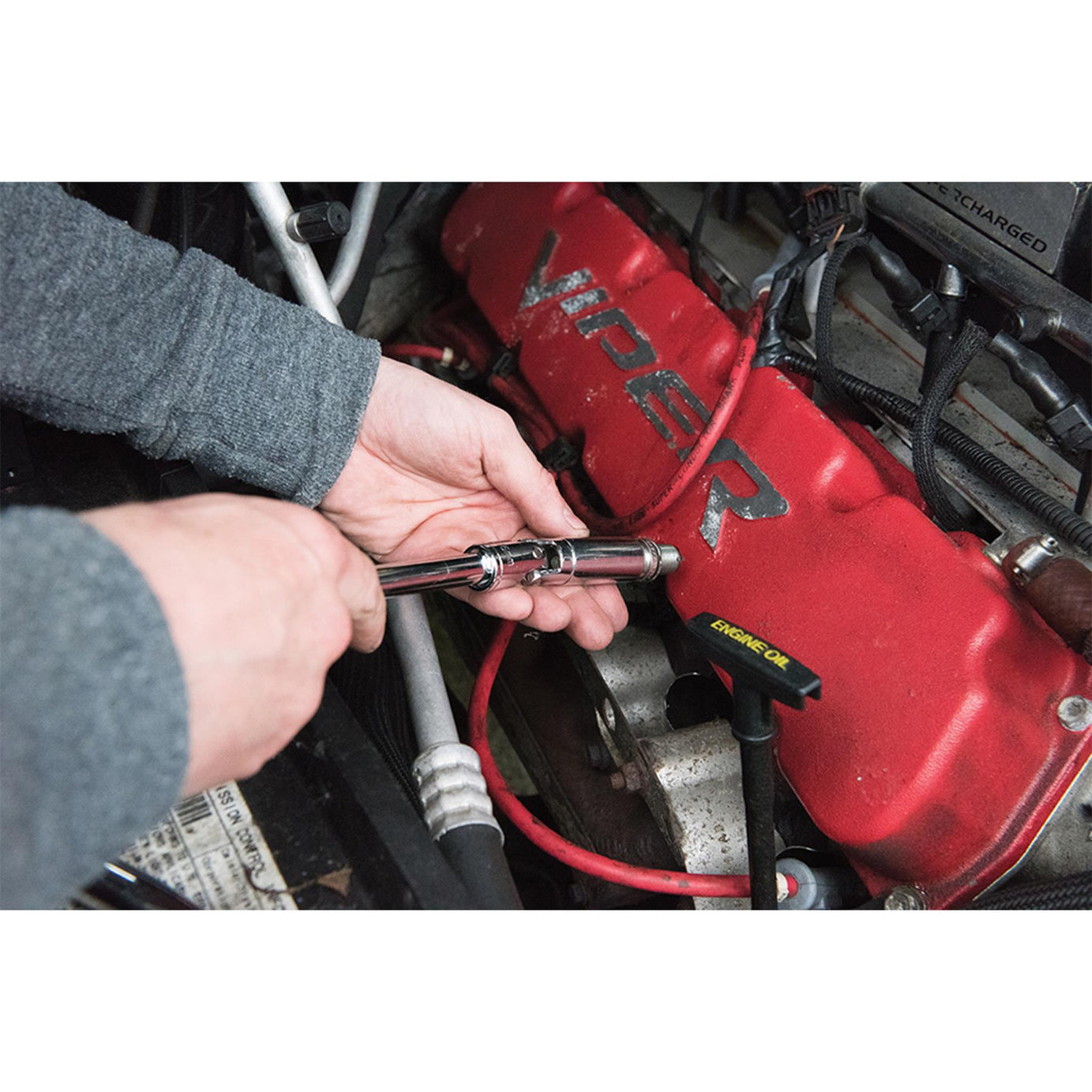 Glow Plug & Spark Plug Socket Set 6 3/8" / 8 - 16mm With Double-Pin Type Joint