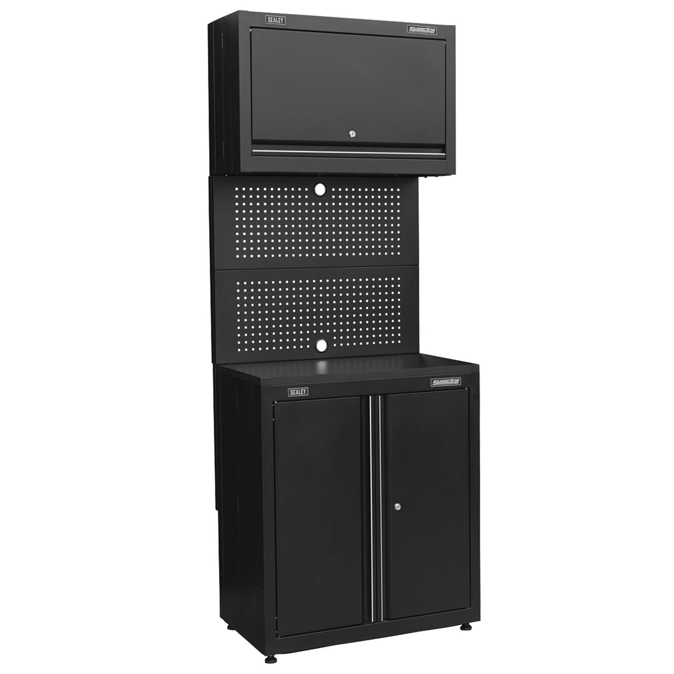 Sealey Garage Storage System 10pc Can be freestanding or fixed to the wall