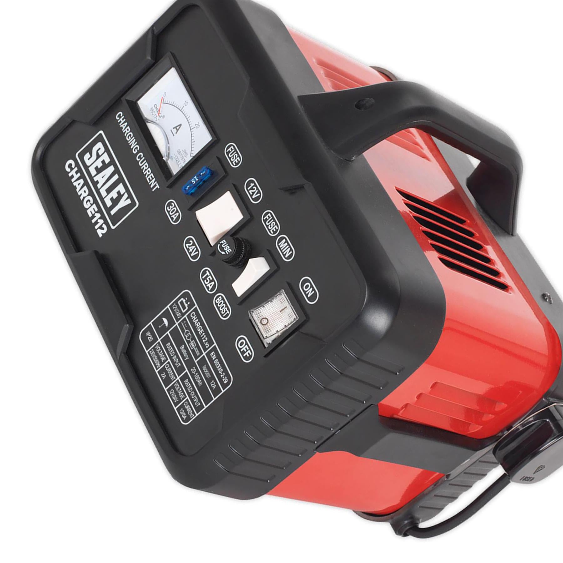 Sealey CHARGE112 Battery Charger 16Amp 12/24V 230V