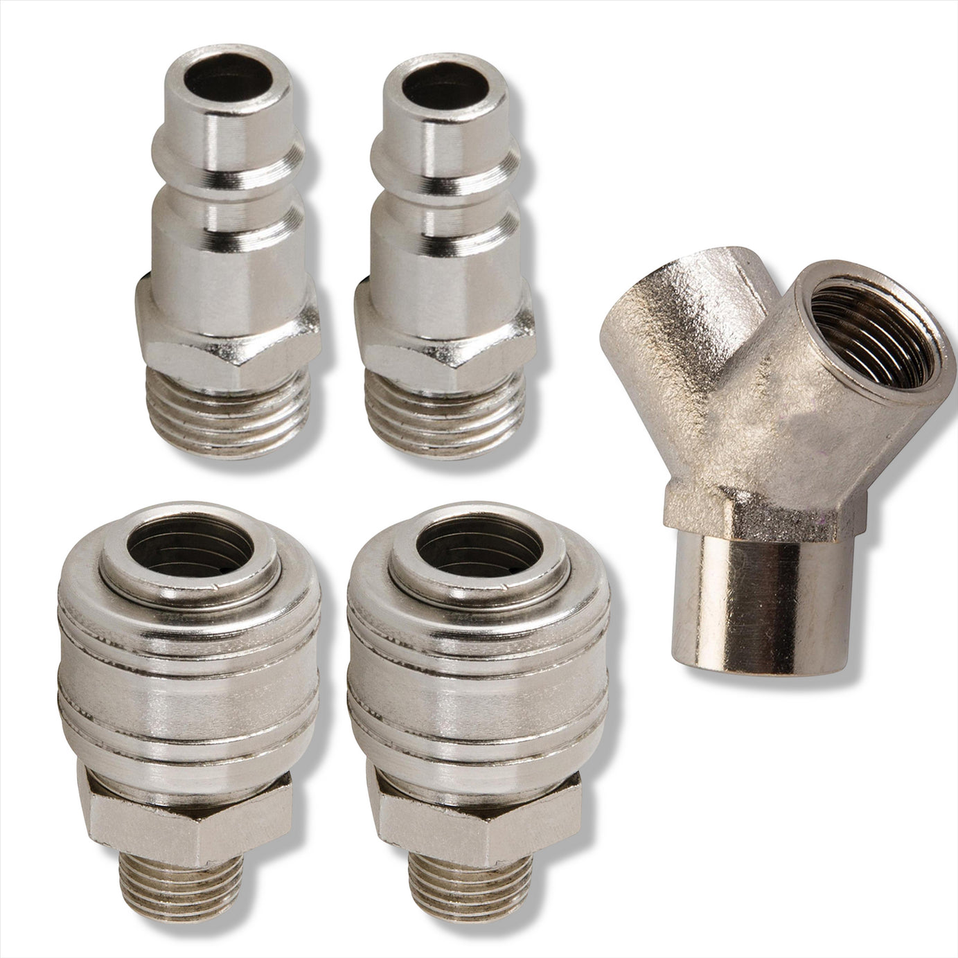 Euro Airline 3 Way Y Connector Quick Release Fittings For Compressor Air Hose
