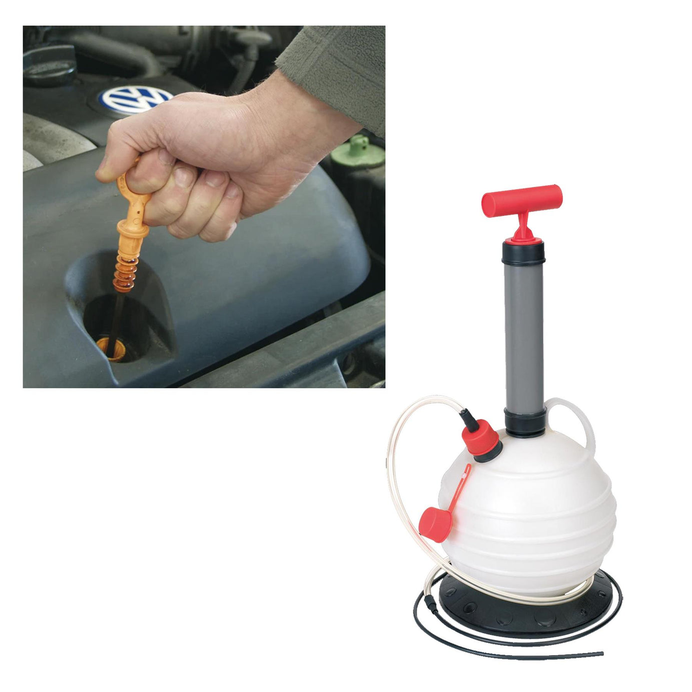Vacuum Oil & Fluid Extractor Manual 5.5L Capacity Device Sealey