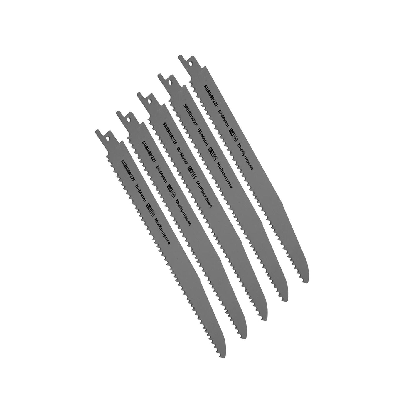 Sealey Reciprocating Saw Blade Multipurpose 230mm 5-8tpi-Pack of 5