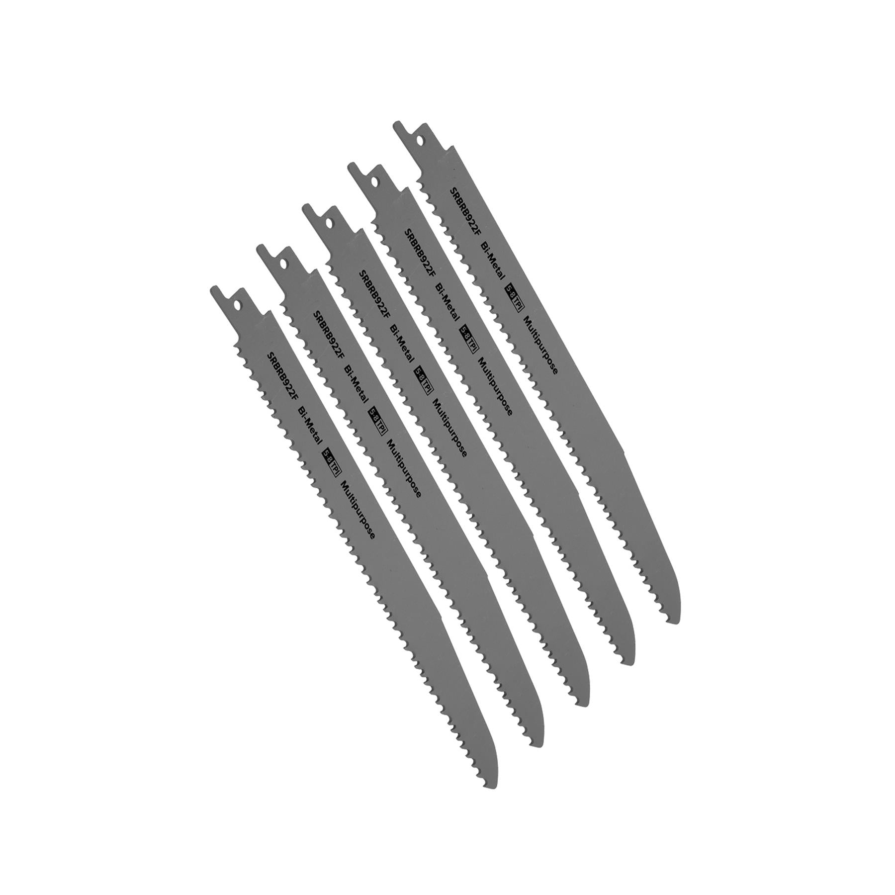 Sealey Reciprocating Saw Blade Multipurpose 230mm 5-8tpi-Pack of 5