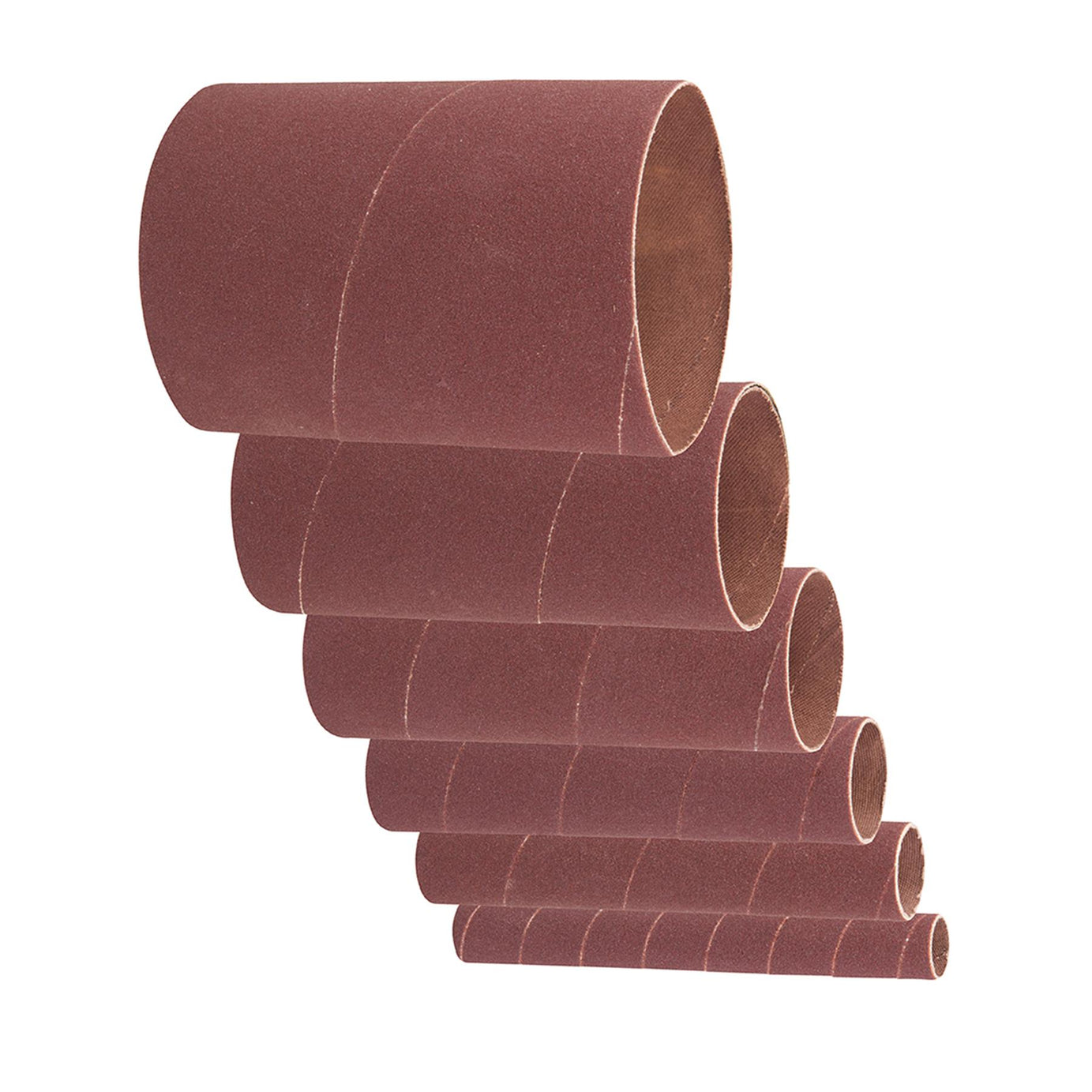 140mm Bobbin Sleeve Set 6Pce 60 Grit Sanding Curves Bends Spindle DIY Tool