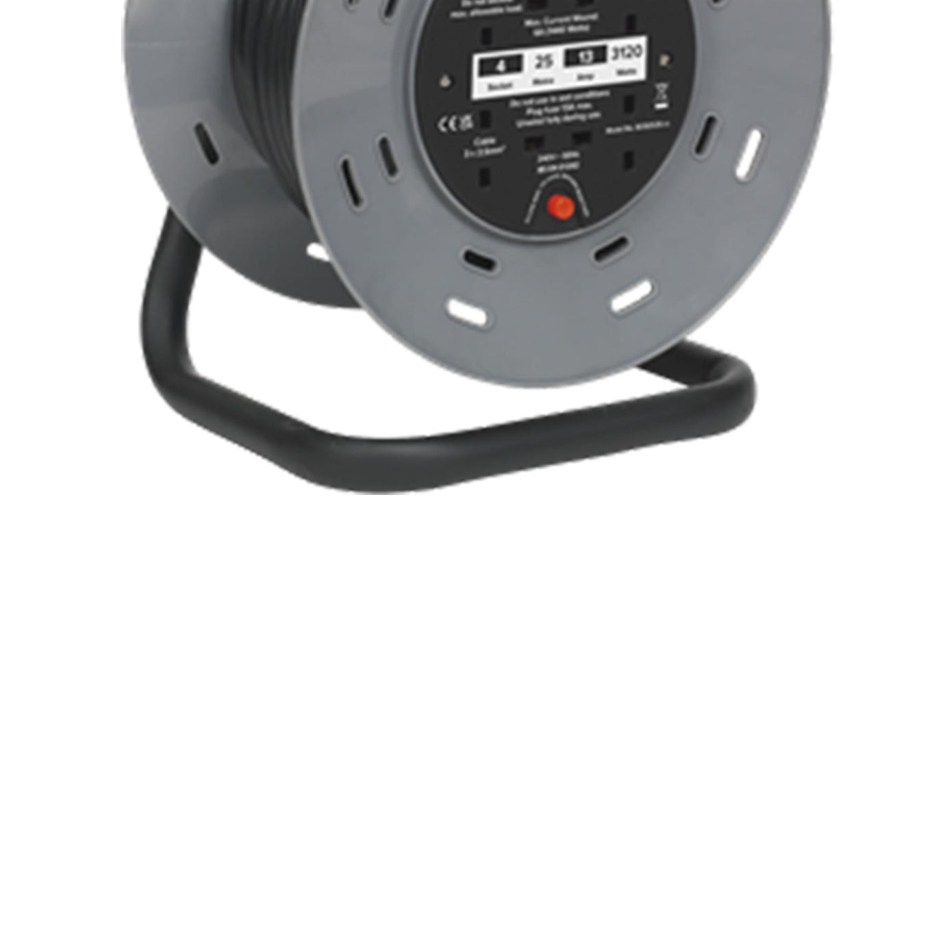 Sealey Cable Reel 25m 4 x 230V 2.5mm� Thermal Trip