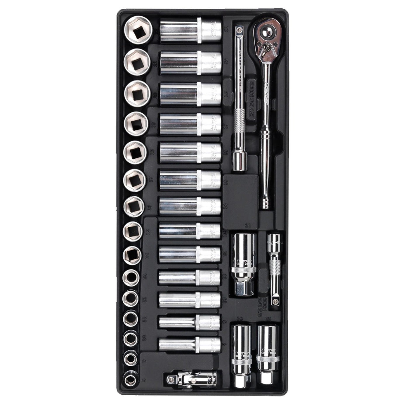 Sealey Tool Tray with Socket Set 35pc 3/8"Sq Drive
