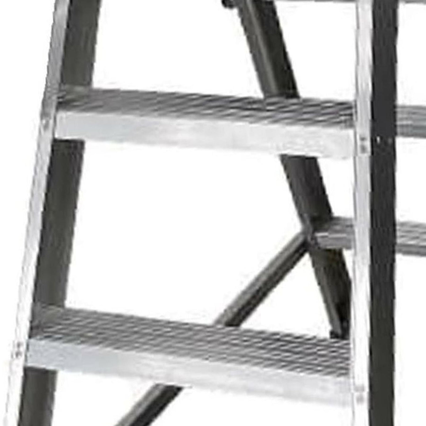 Dapetz Aluminium 4 Tread Double Sided Machine Step Ladder, 150 Kg, Made In Uk