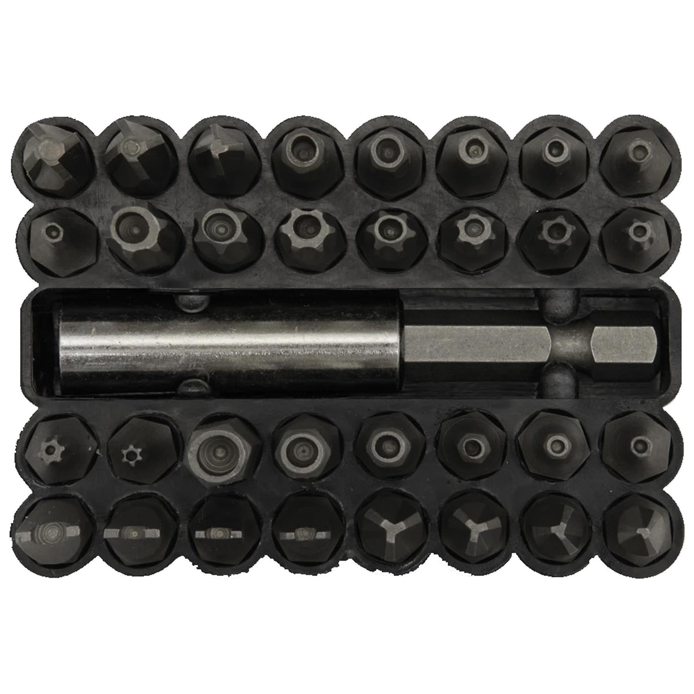Sealey Security Bit & Magnetic Adaptor Set 33pc