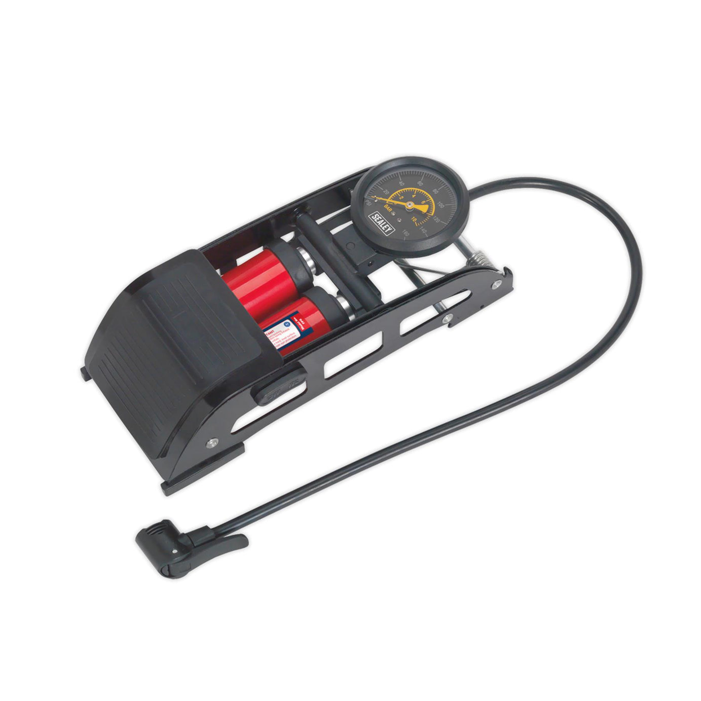 Sealey Foot Pump Twin Barrel
