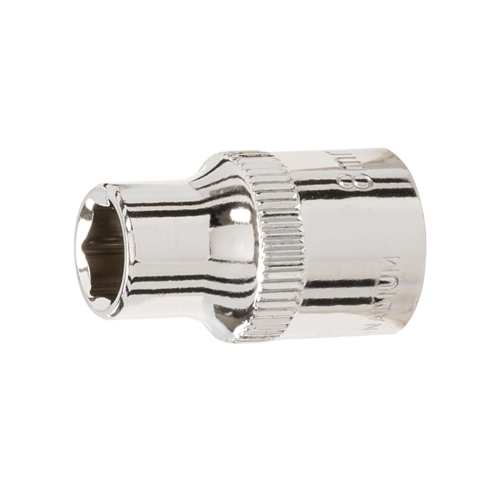 Socket 3/8" Drive Metric Hex Square 8mm Individual Hex Polished Crv Tool