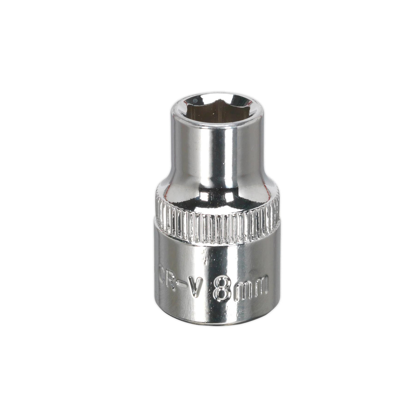 Sealey WallDrive Socket 8mm 3/8"Sq Drive Fully Polished