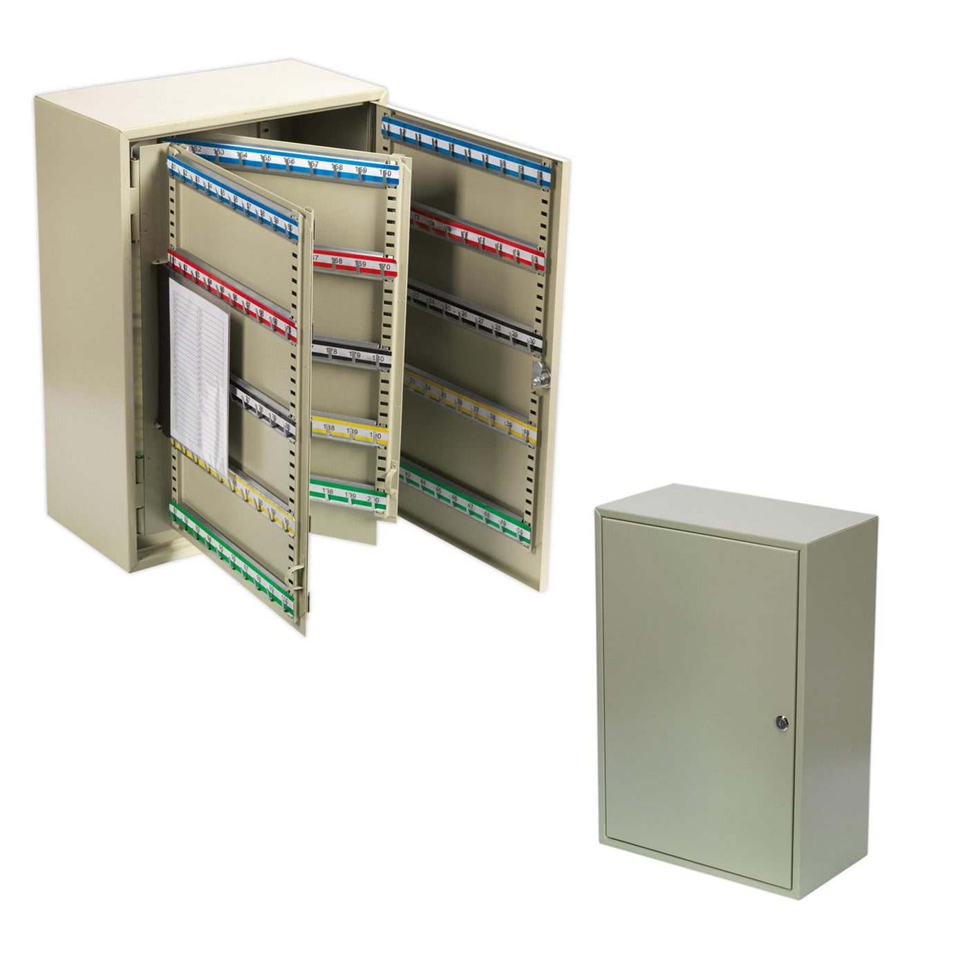 Sealey Key Cabinet 300 Key Capacity  Steel construction with two keys.