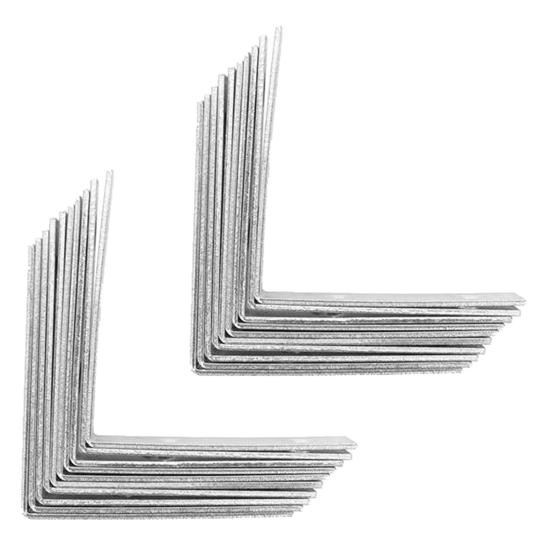 Metal Angle Brackets 90 Degree Corner Braces for shelf fence 20PC