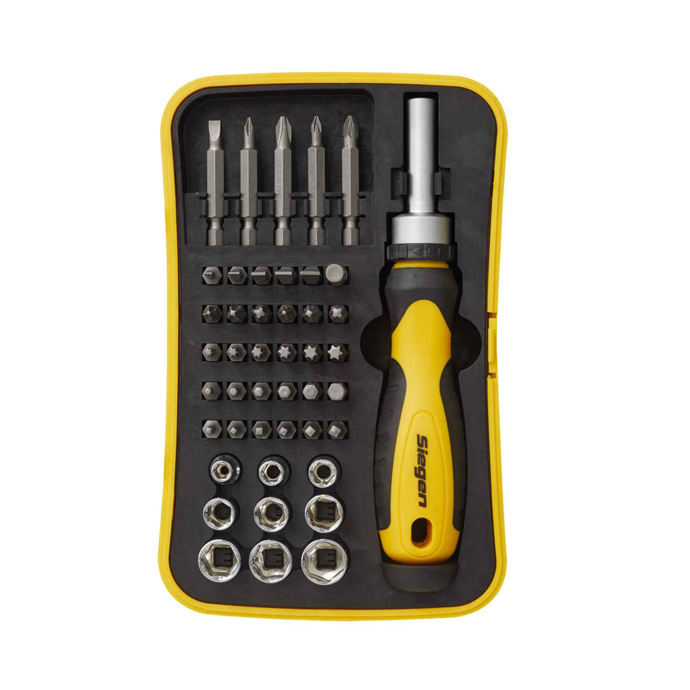 Sealey Socket & Bit Set 45pc Ratchet Screwdriver
