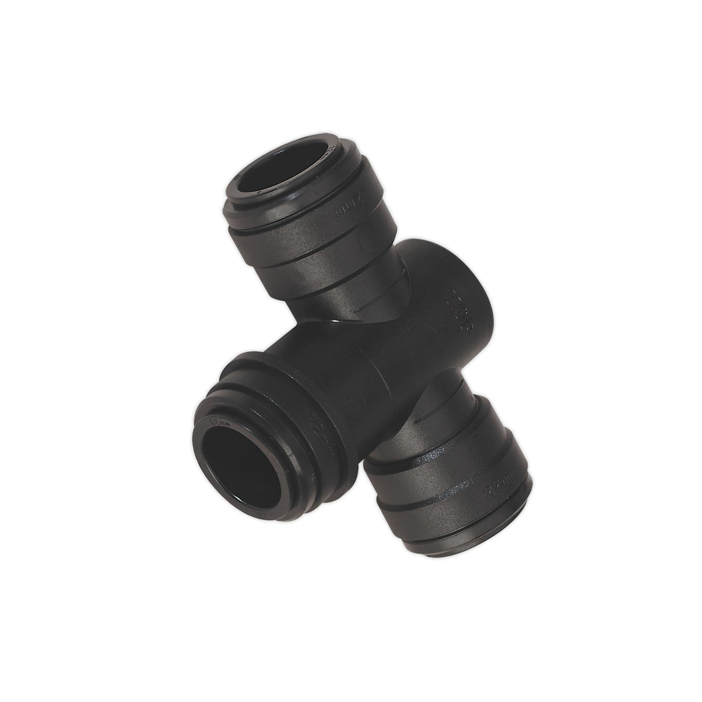 Sealey Equal Water Trap Tee 22mm (John Guest Speedfit - PMTT22E)