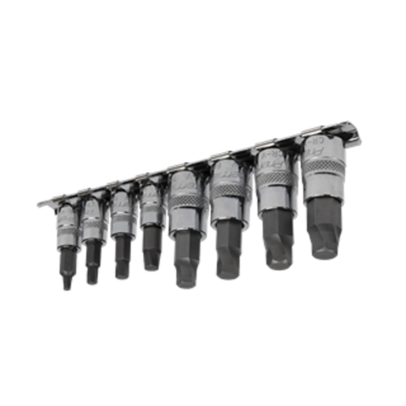 Sealey Hex Socket Bit Set Lock-On 8pc 1/4" & 3/8"Sq Drive Metric