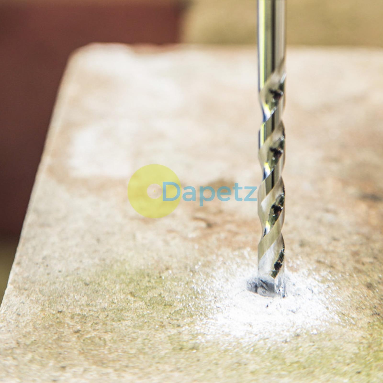 BlueSpot 5 Piece Masonry Drill Bit Set 4-10mm Brick Block Stone Tile Cracked Case