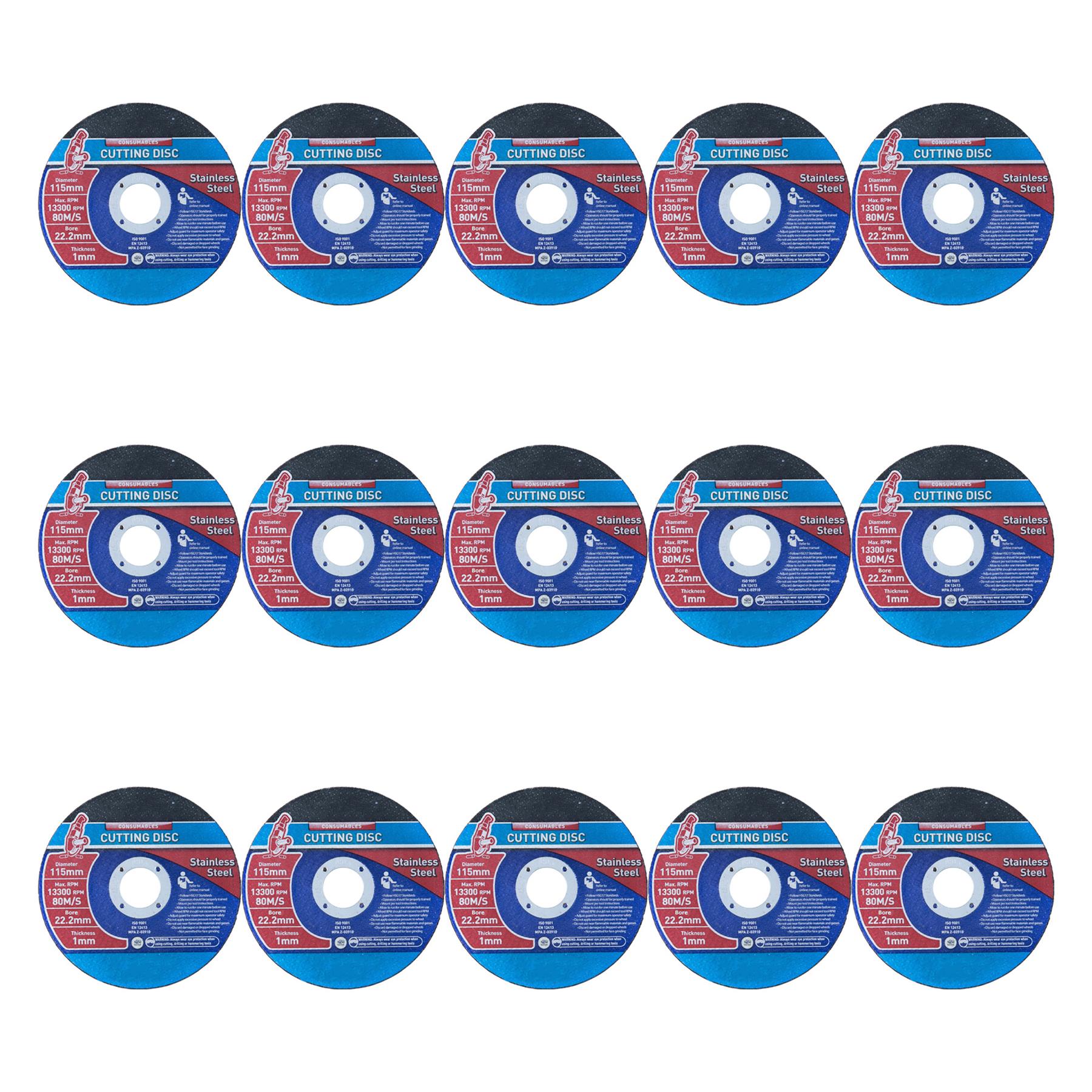 20 x Metal Cutting Discs 1mm Ultra Thin 4 1/2" 115mm Angle Grinder Disc Steel