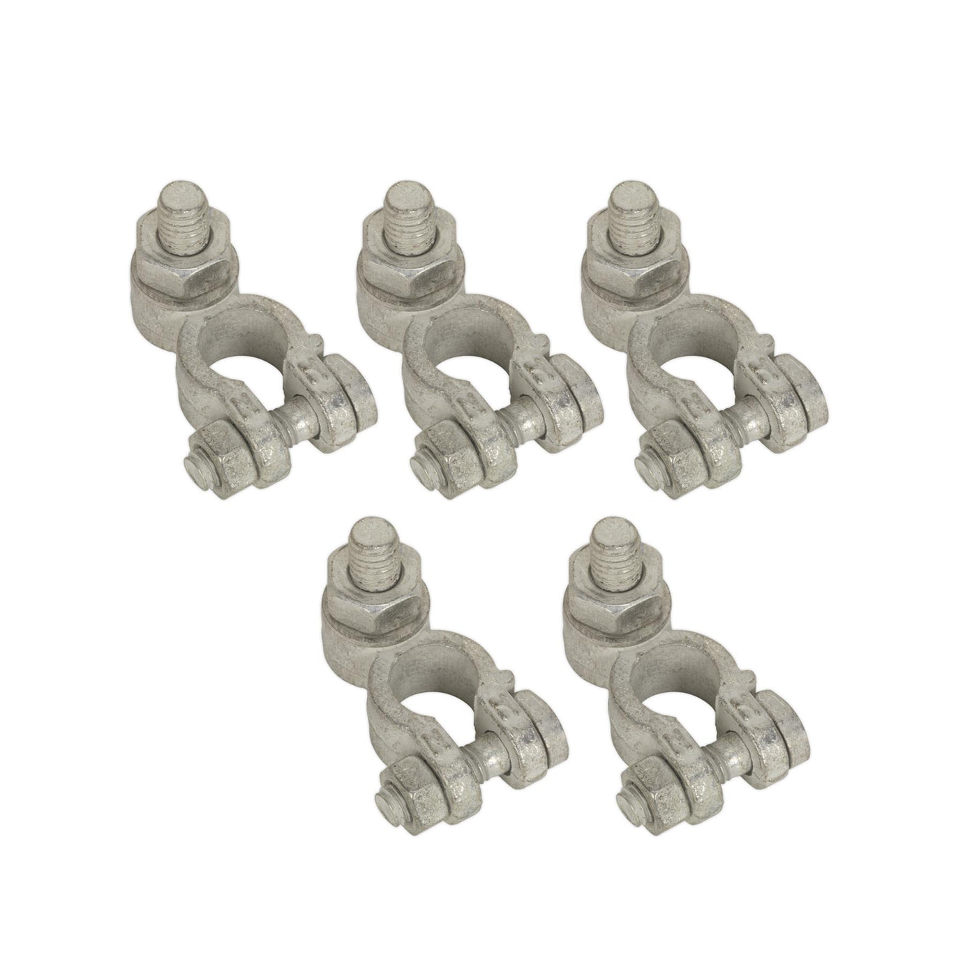 Sealey Battery Terminal - Post with Washer & Nut 24V Neg Pack of 5