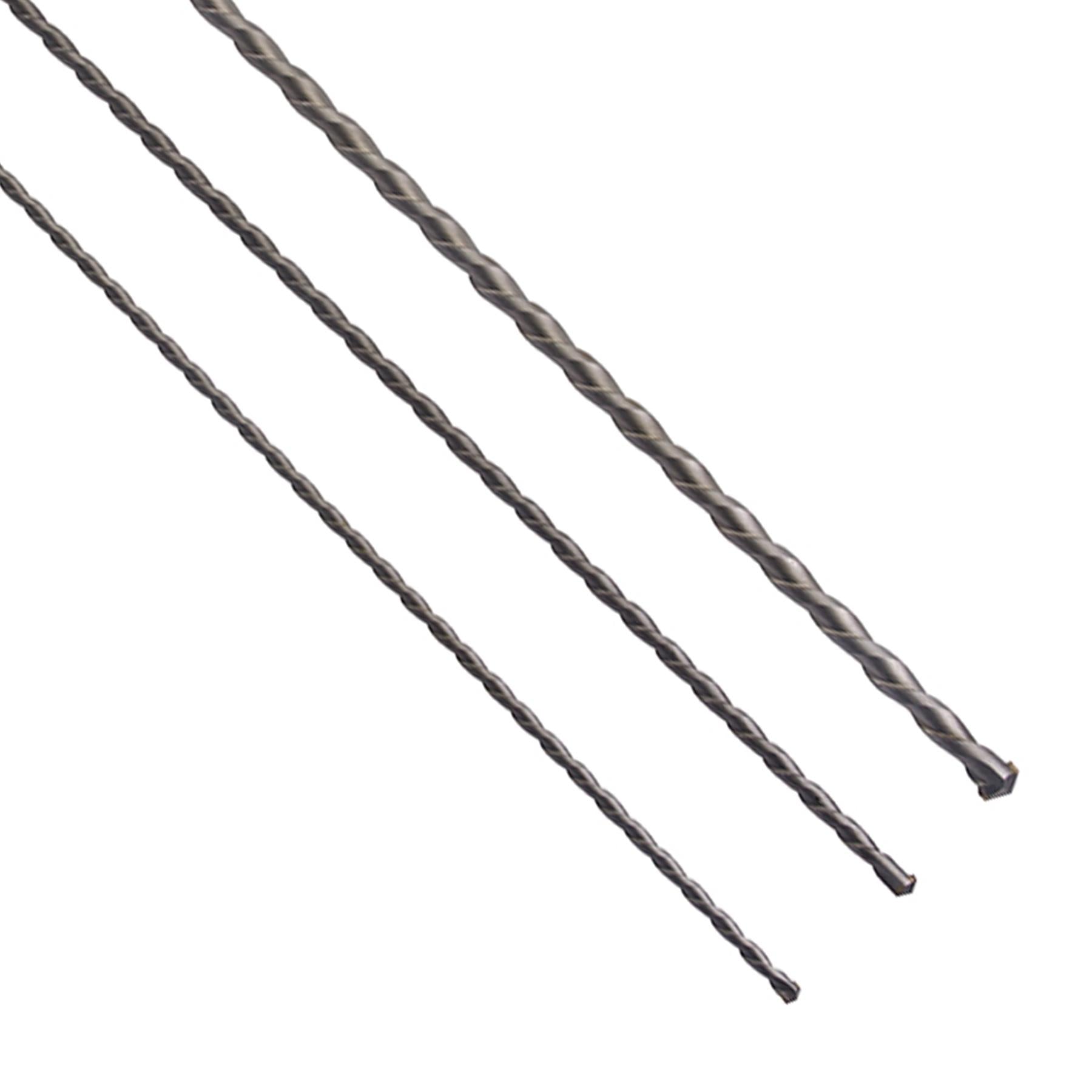 3Pce SDS Plus Masonry Drill & Steel Set 1000 mm Tungsten Carbide Tip