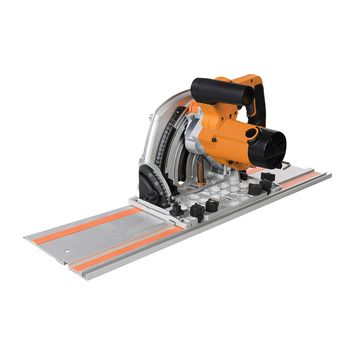 Powerful 1400W Track Saw Kit Includes 185mm Blade, Track Pack And Connectors.