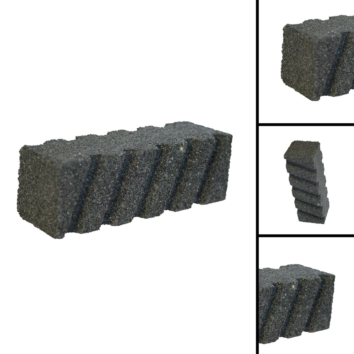 Concrete Rubbing Brick 24 Grit 150 X 50 X 50mm Ribbed Concrete Rubbing Brick