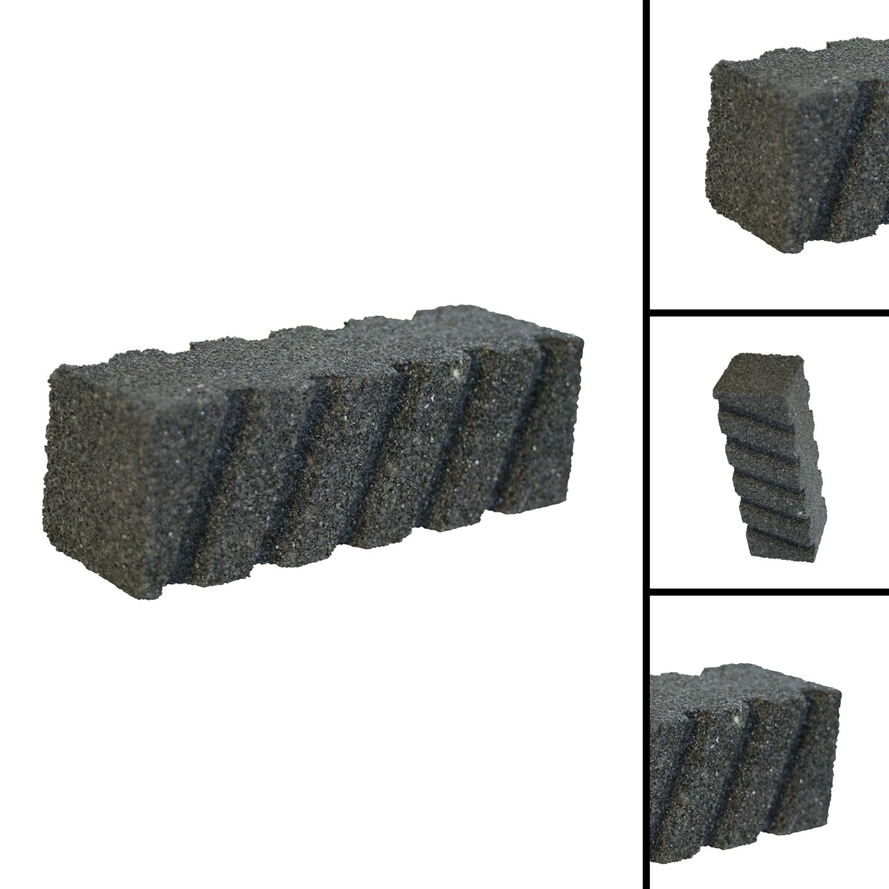 Concrete Rubbing Brick 24 Grit 150 X 50 X 50mm Ribbed Concrete Rubbing Brick