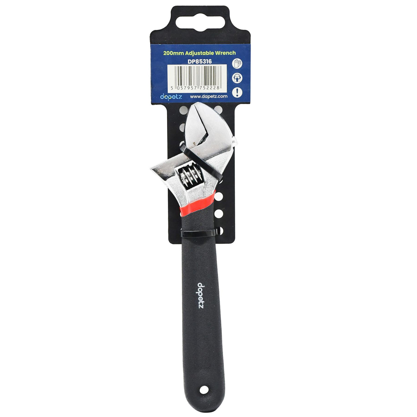 Adjustable Spanner Wrench Large 8" 200mm Opening Bathroom Nut Key Hand Tool DIY