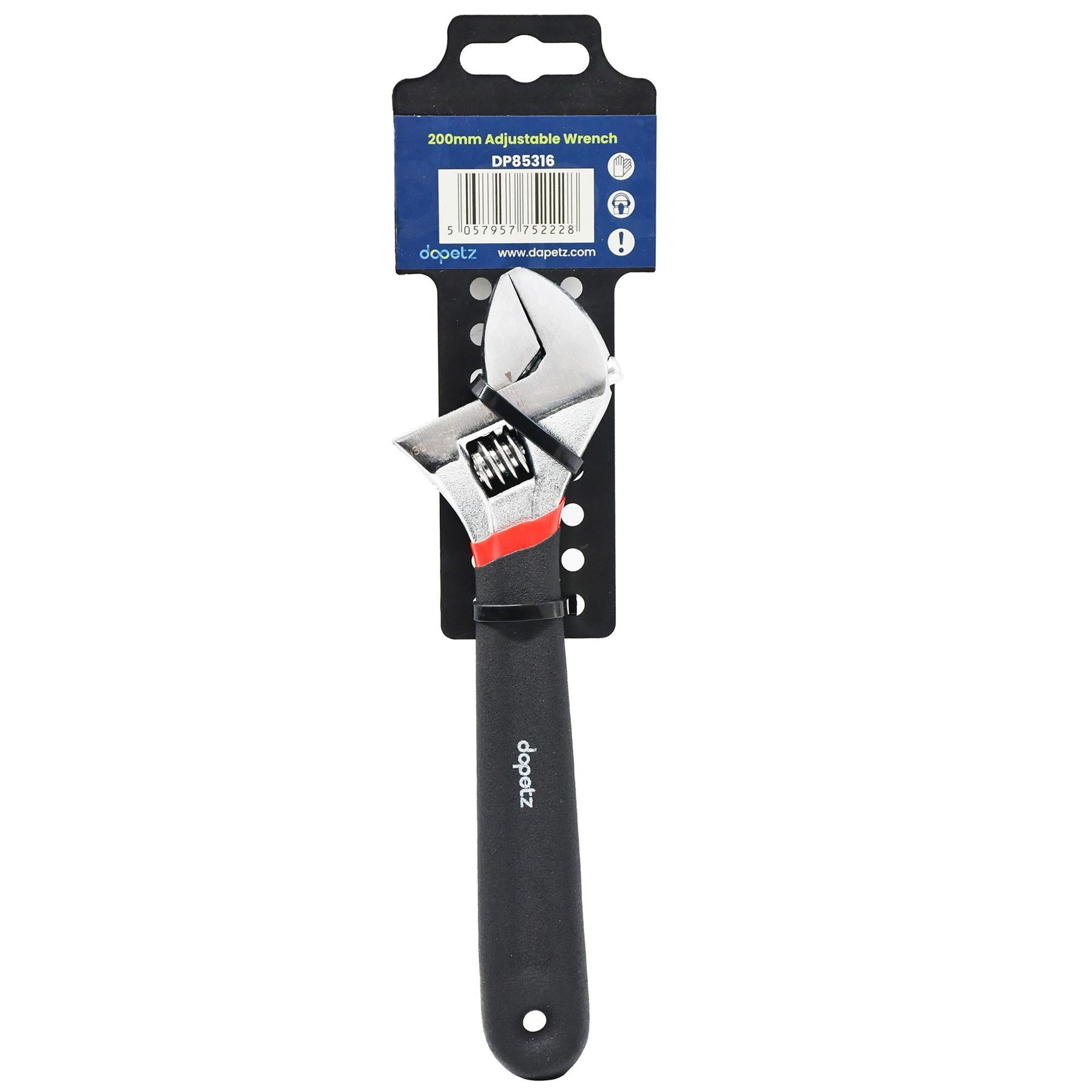 Adjustable Spanner Wrench Large 8" 200mm Opening Bathroom Nut Key Hand Tool DIY