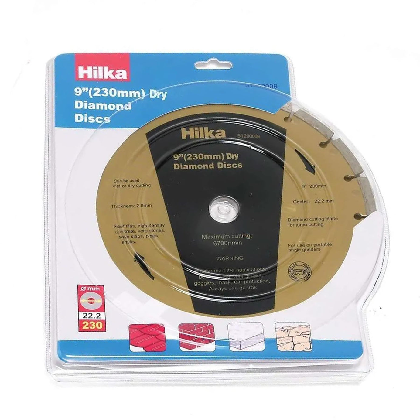 Hilka 230mm Diamond Cutting Disc