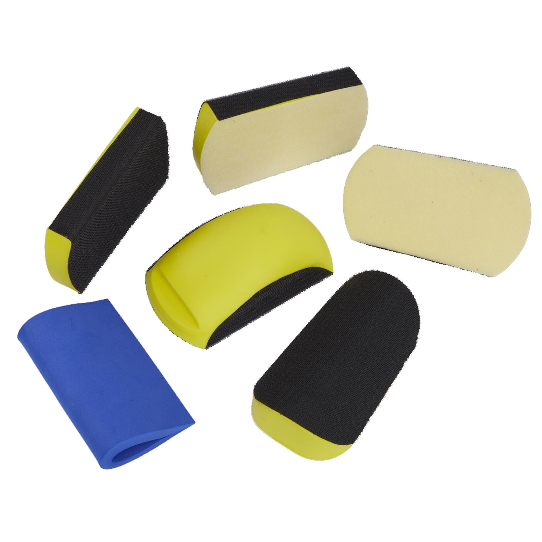 Sealey Sanding Block Hook-and-Loop Kit 6pc