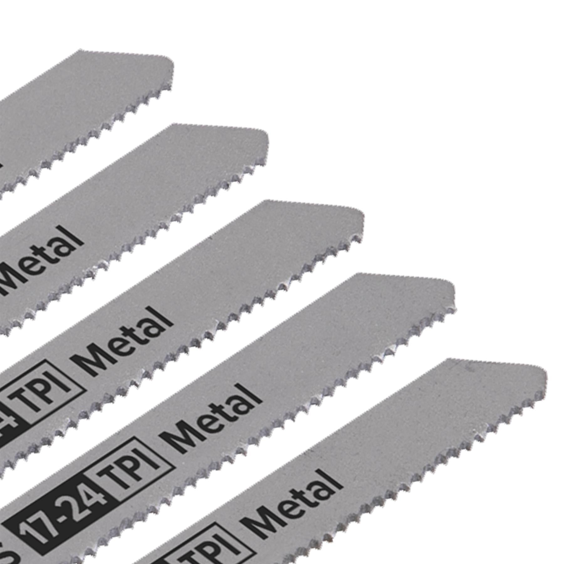Sealey Jigsaw Blade Metal 92mm 17-24tpi - Pack of 5