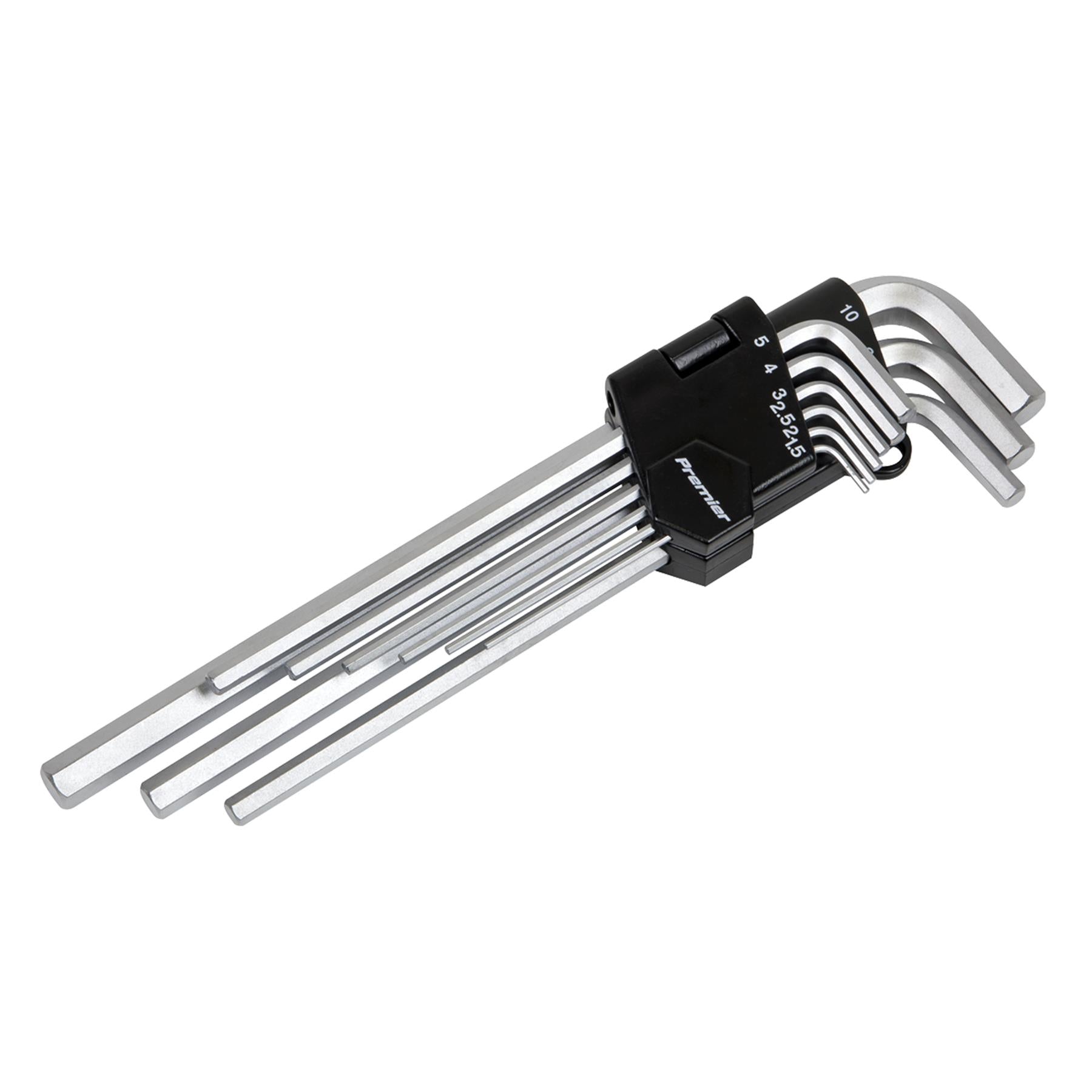 Sealey Hex Key Set 9pc Extra-Long Metric
