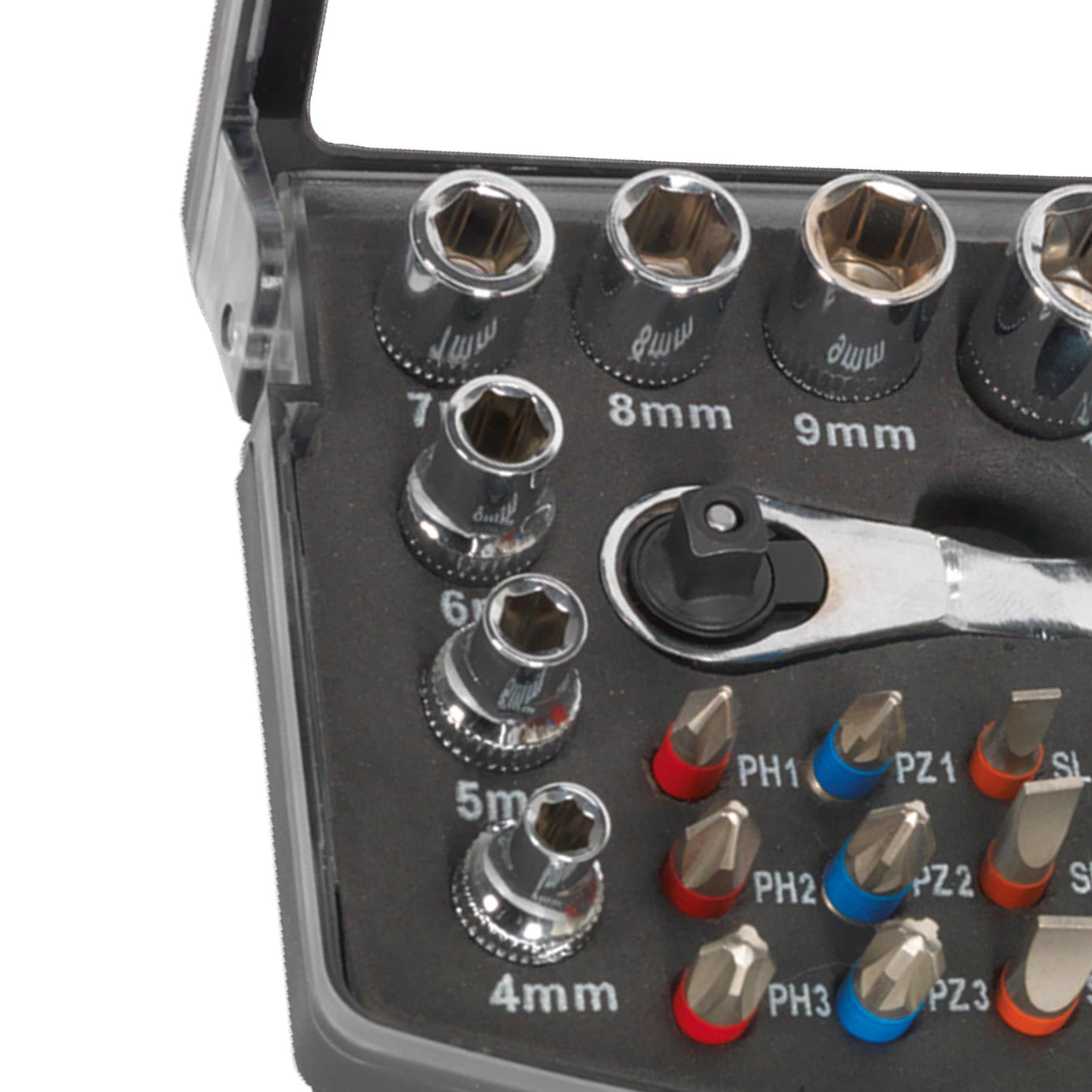 Sealey Socket & Bit Set 31pc 1/4"Sq Drive