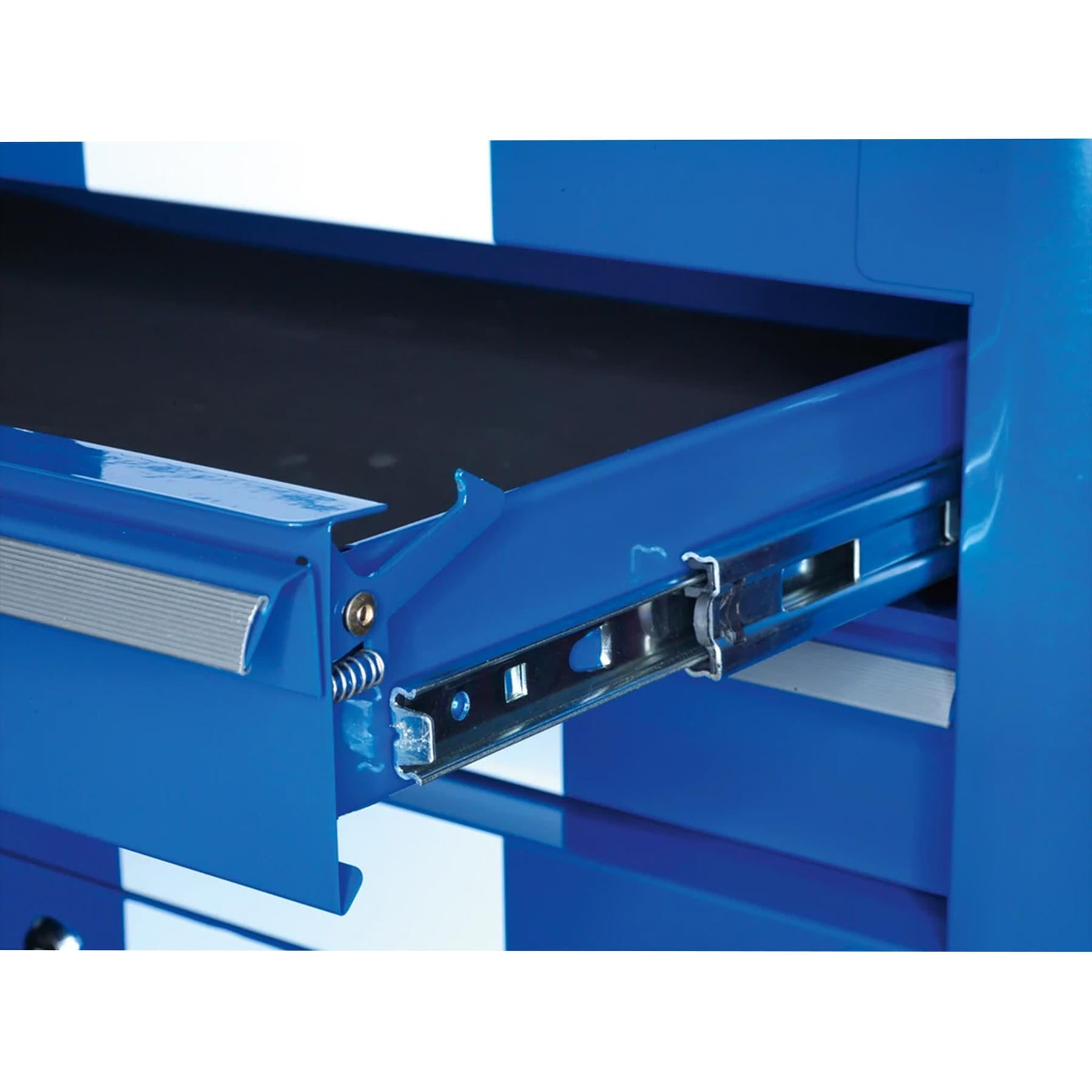 Sealey Rollcab 4 Drawer Retro Style - Blue with White Stripes
